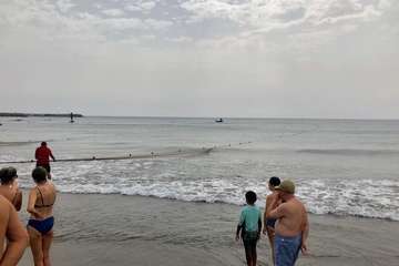 Chinchorro y varada del pescado pasados por agua (Foto TA)